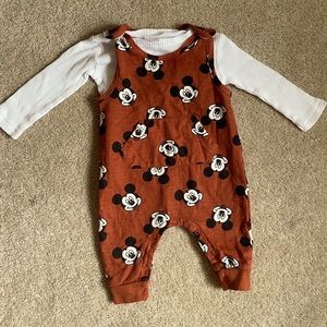 Mickey Mouse Overalls size 3/6 Month